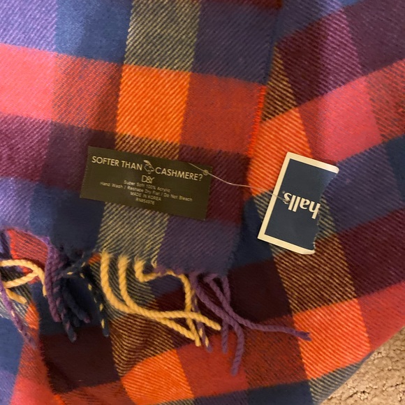 NWT D&Y - Lovely unisex softer than cashmere winter plaid scarf, Size: 6… - Picture 5 of 6